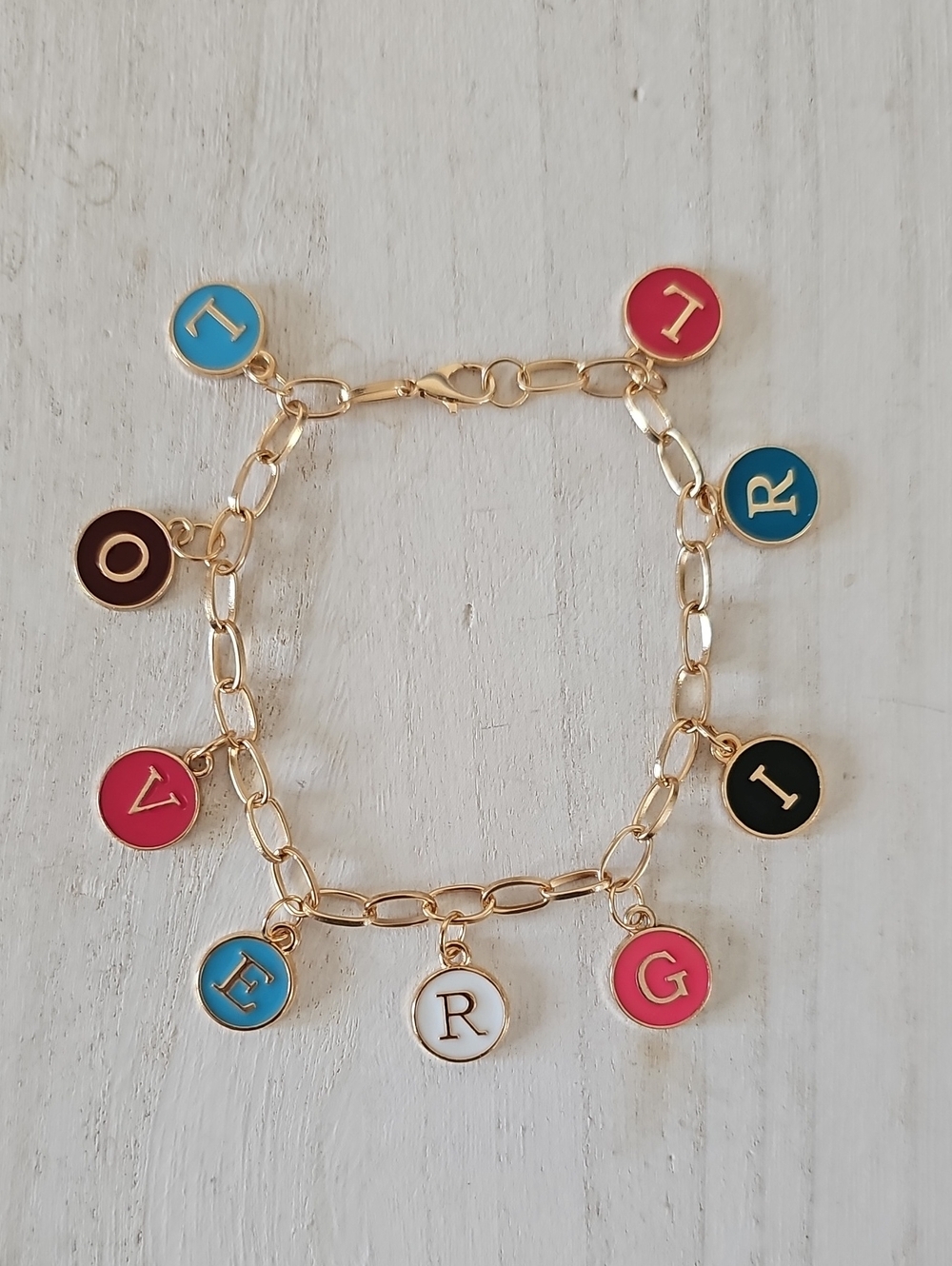"Lovergirl" Charm Bracelet